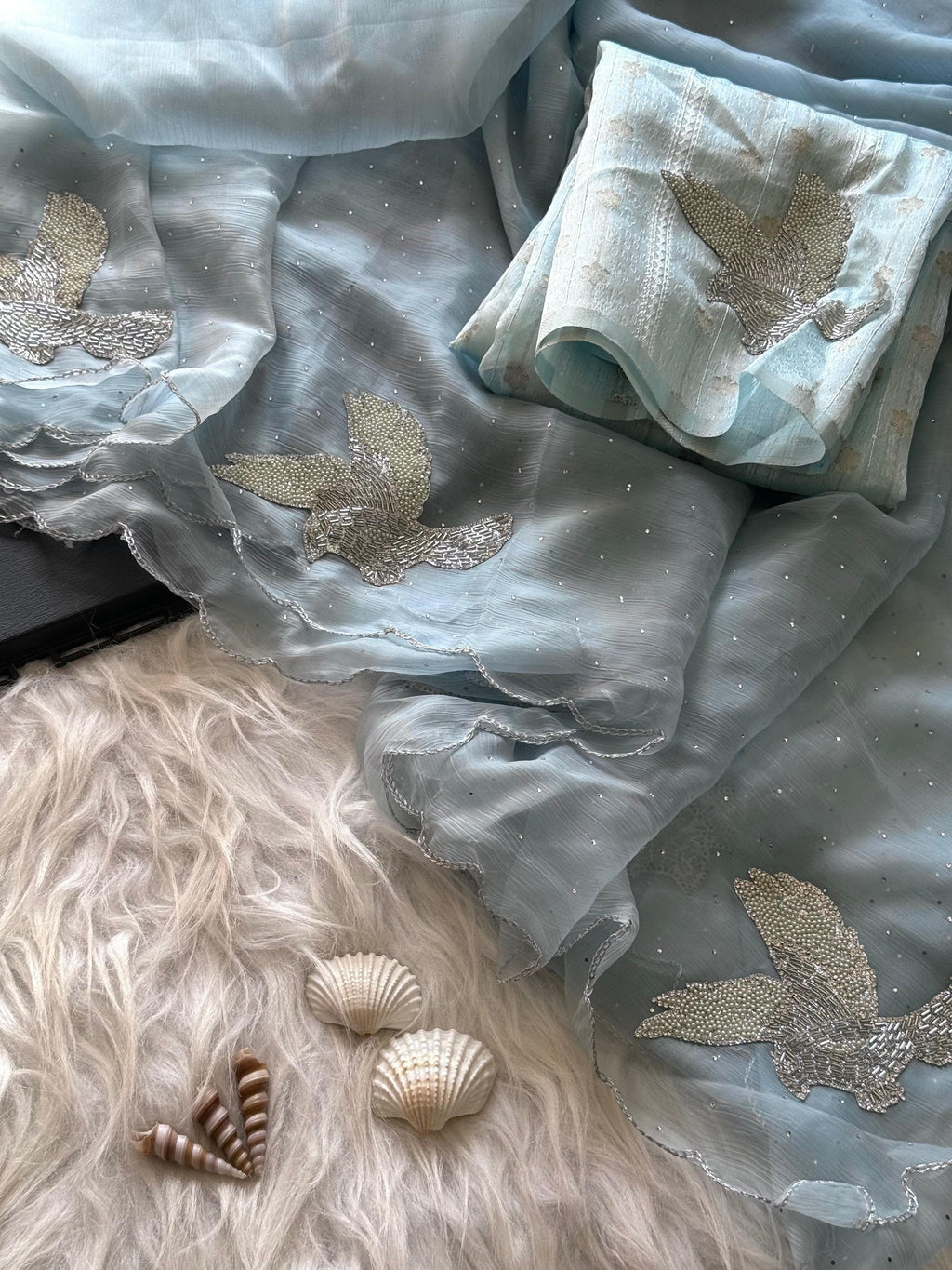 Panchi Lilac Saree