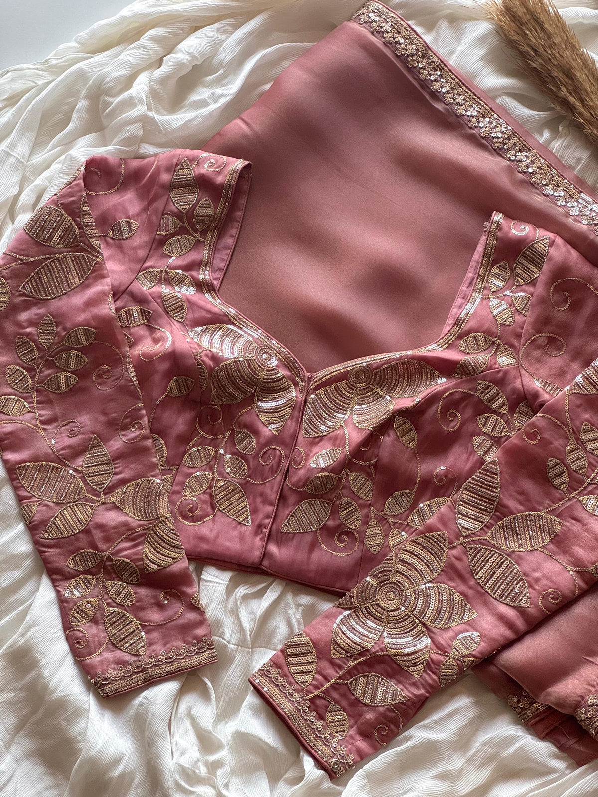 Pink Lolita Embellished Saree