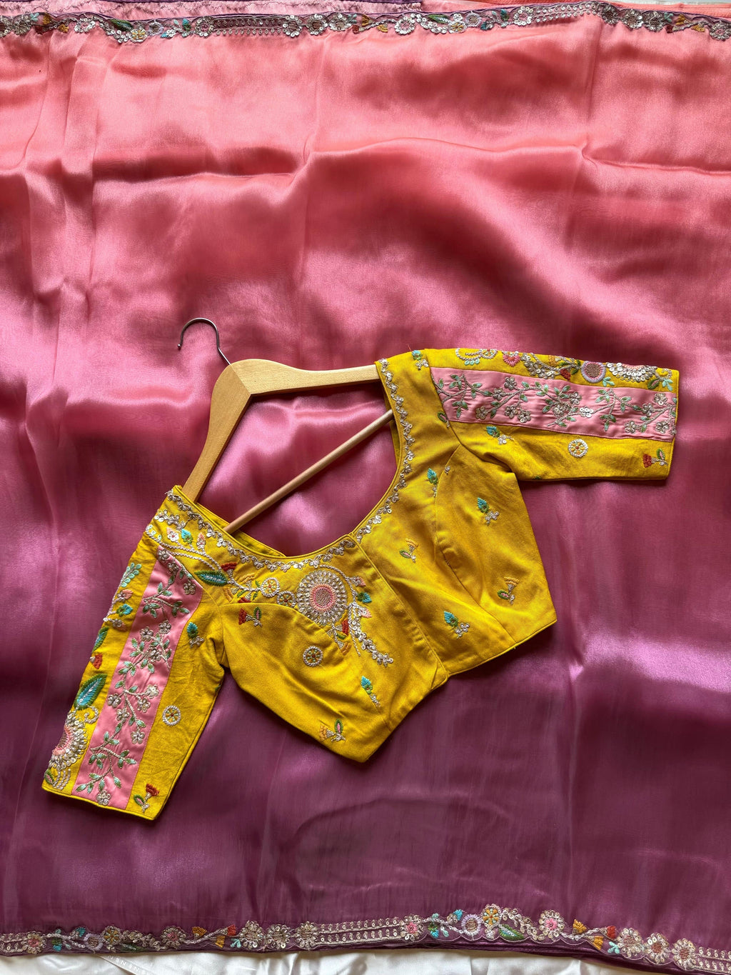 Begonia Embellished Saree