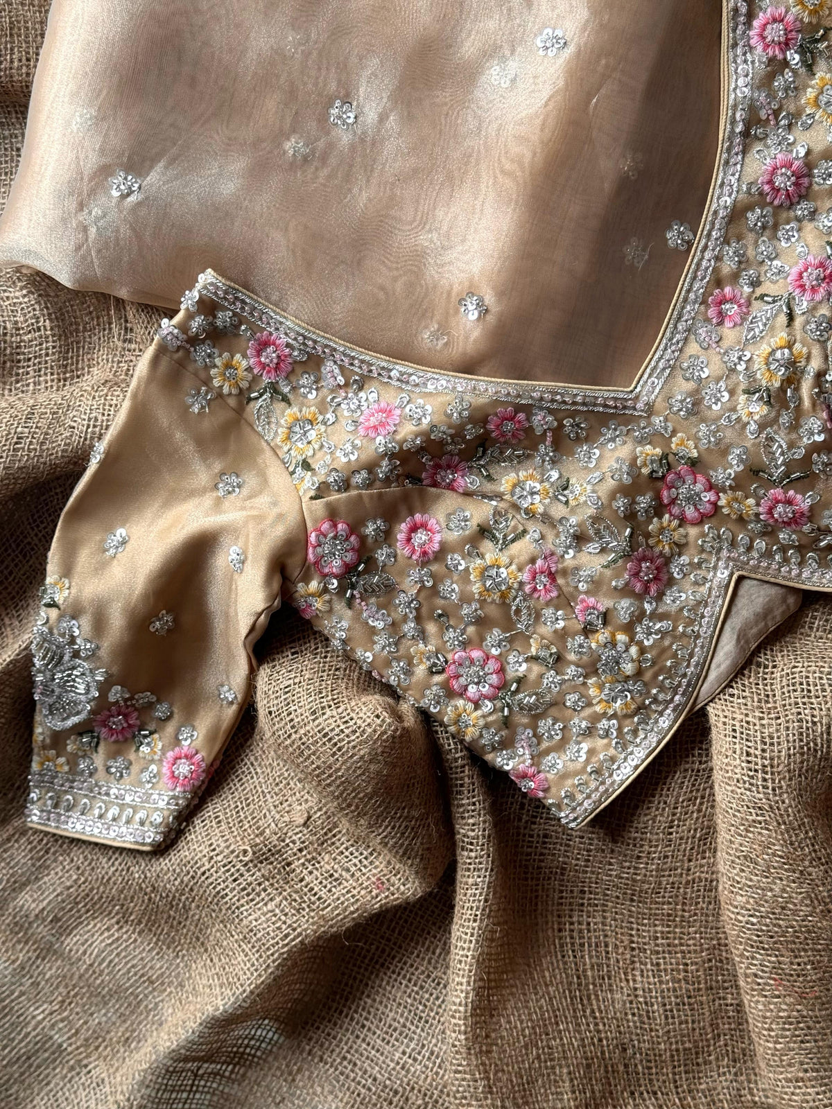Golden Era Embellished Saree