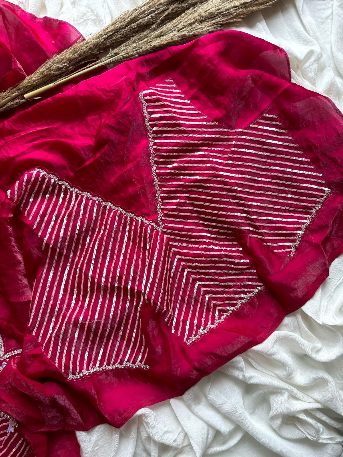 Panchi Safed Saree