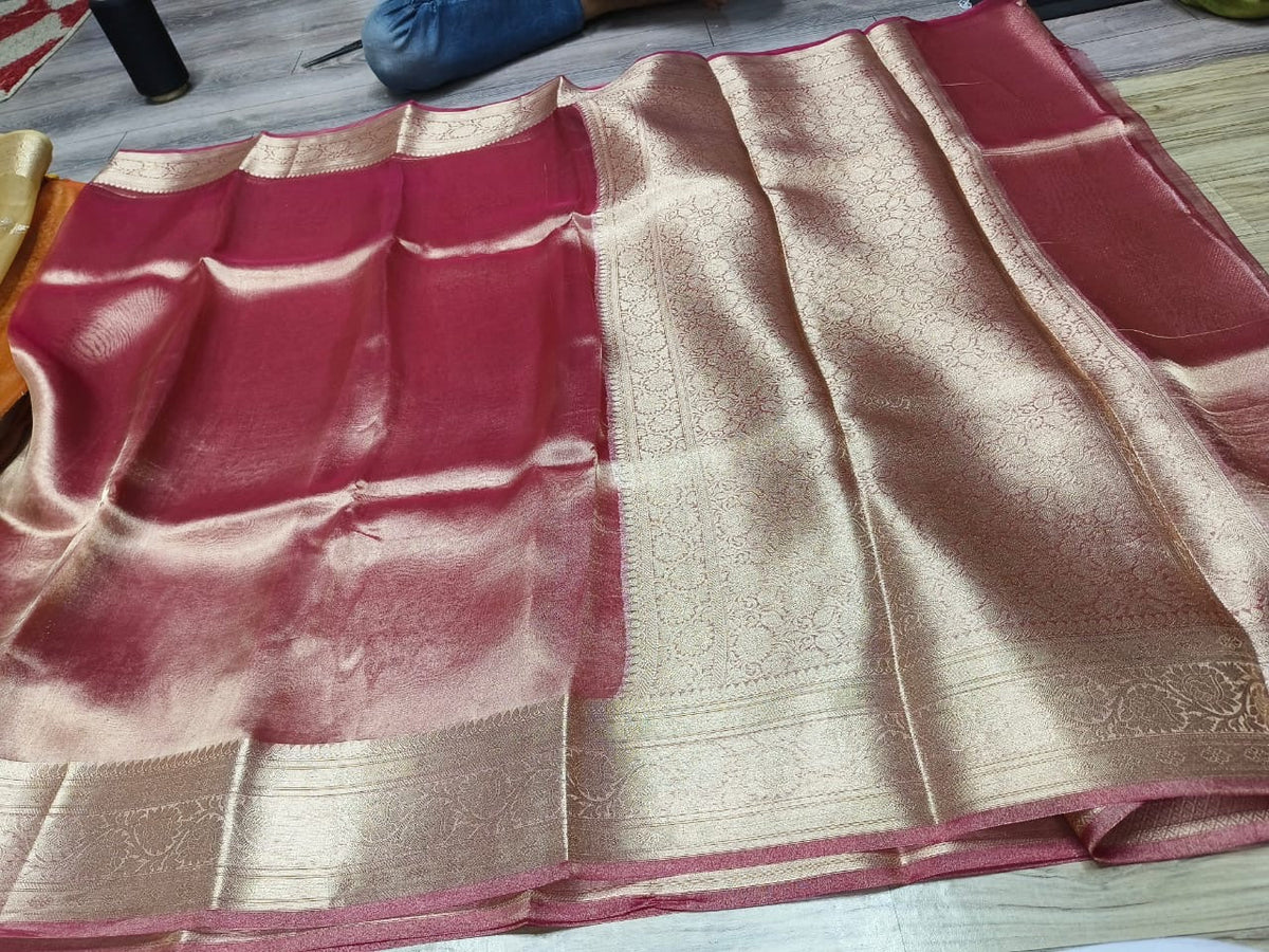 Maheru tissue silk saree