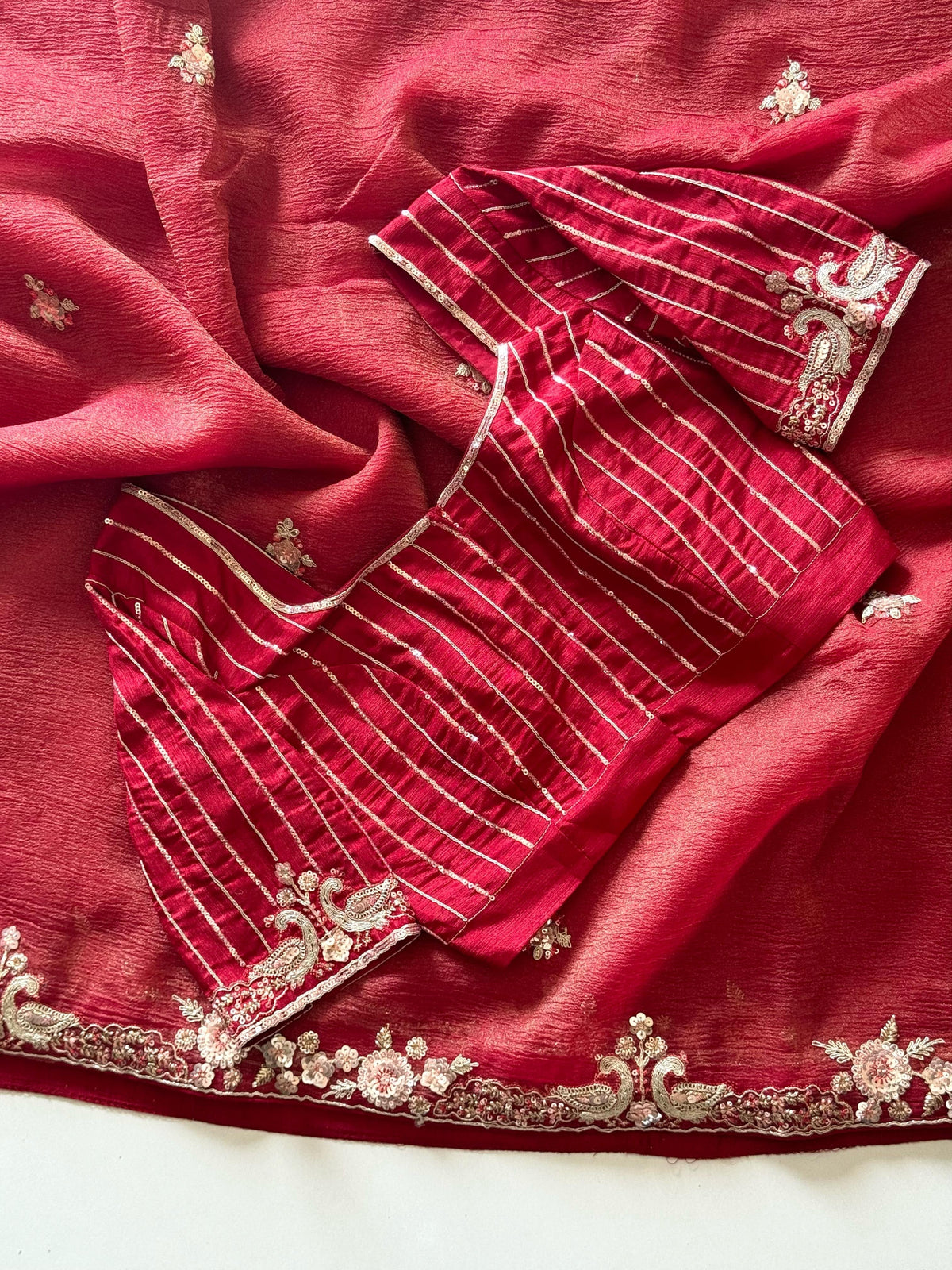 Naveli Red  Saree