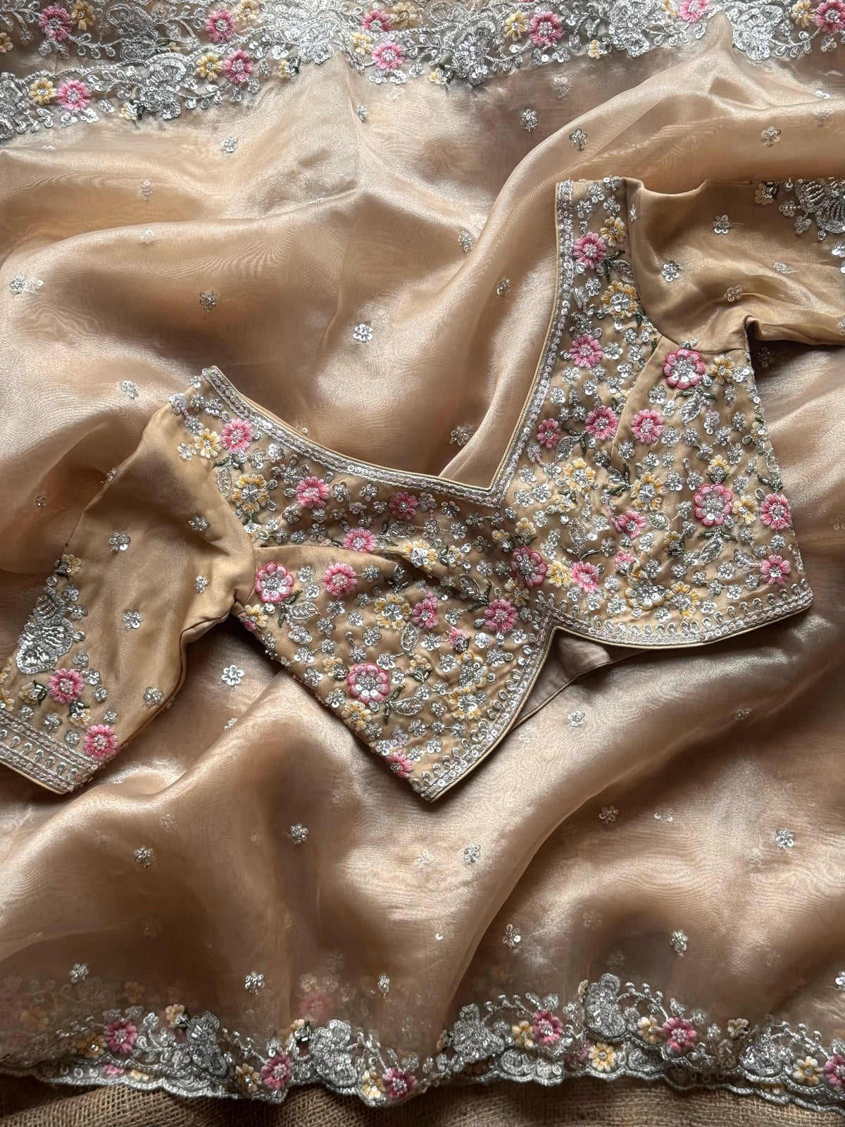 Golden Era Embellished Saree
