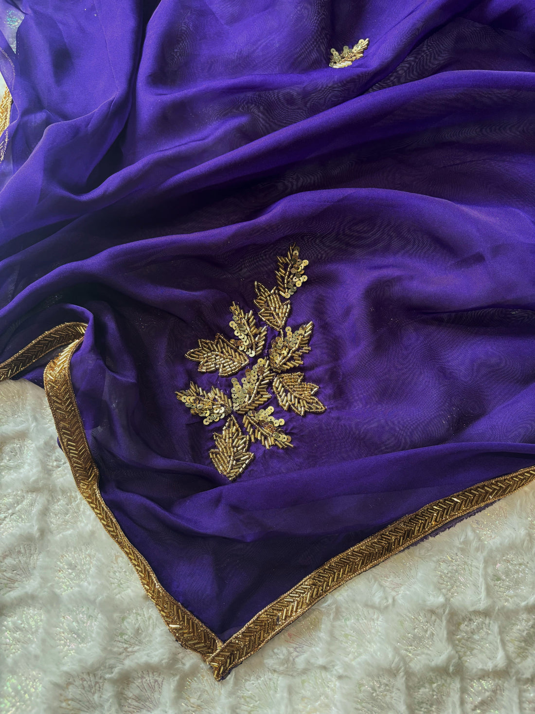 Aster Purple Saree