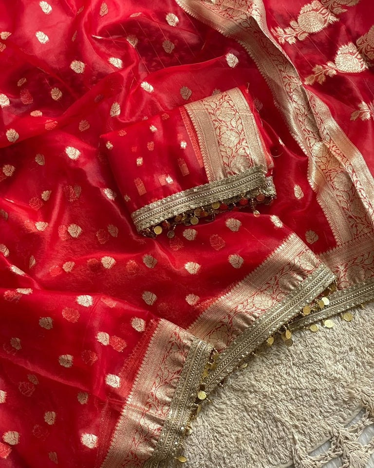 Maharani RedBanarasi Saree
