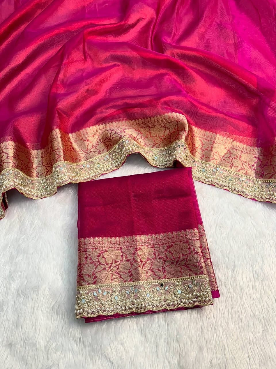 Rumani Banarasi Silk Saree