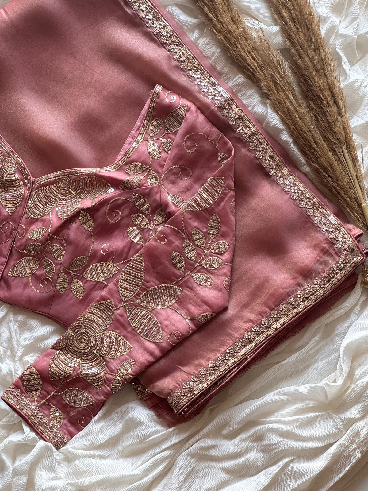 Pink Lolita Embellished Saree